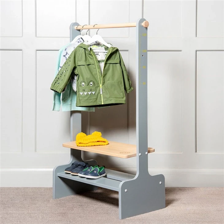 子供用木製洋服掛け